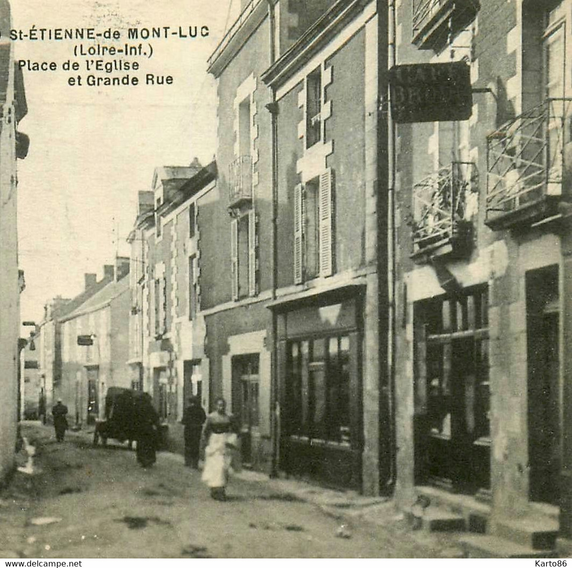 St étienne De Montluc * Débit De Tabac Tabacs TABAC Café , Place De L'église Et Grande Rue * AU LION D'OR - Saint Etienne De Montluc