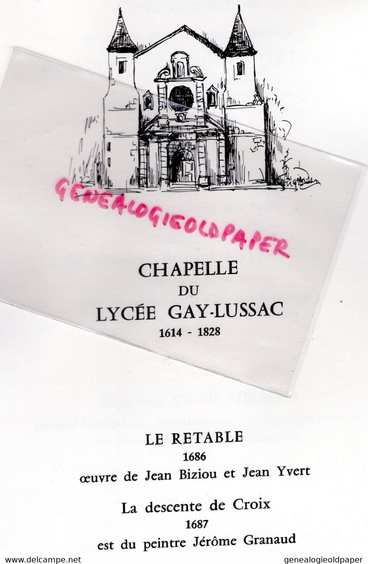87- LIMOGES- 2 EME BIENNALE INTERNATIONALE L' ART DE L' EMAIL-CHAPELLE GAY LUSSAC 1973-MAURICE DRUON-SERGE GAUTHIER- - Limousin