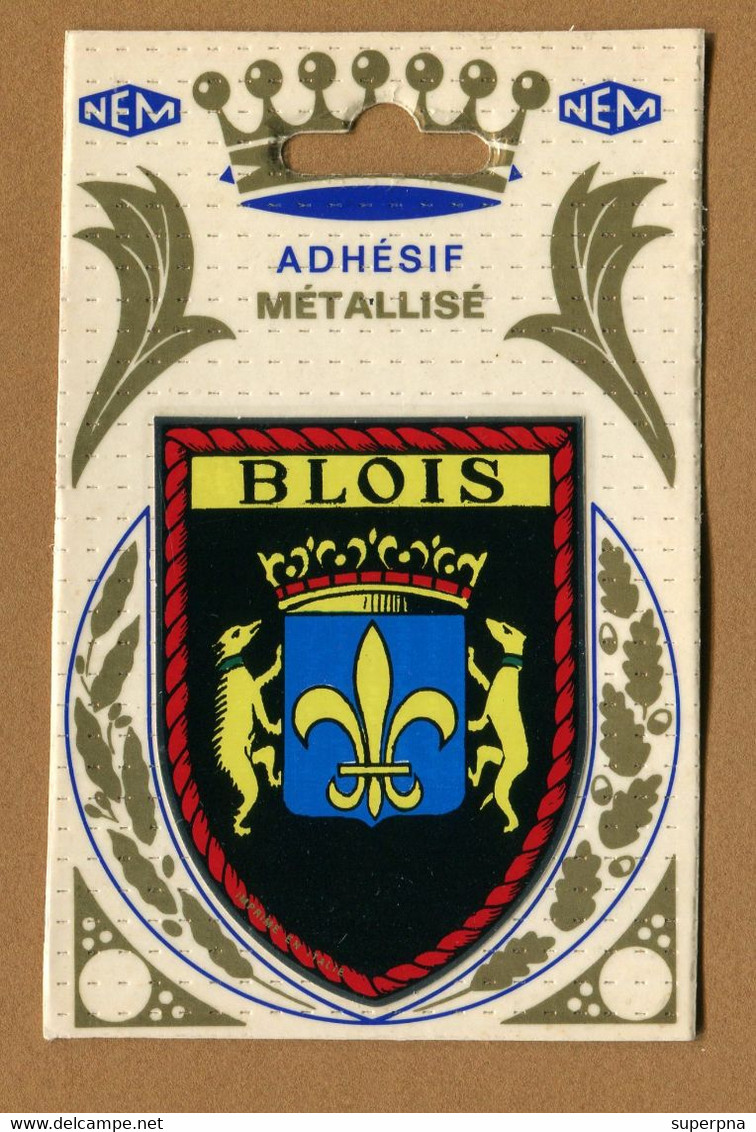 BLOIS  (41) : ECUSSON BLASON ADHESIF  (CPM) Double Face - Blois