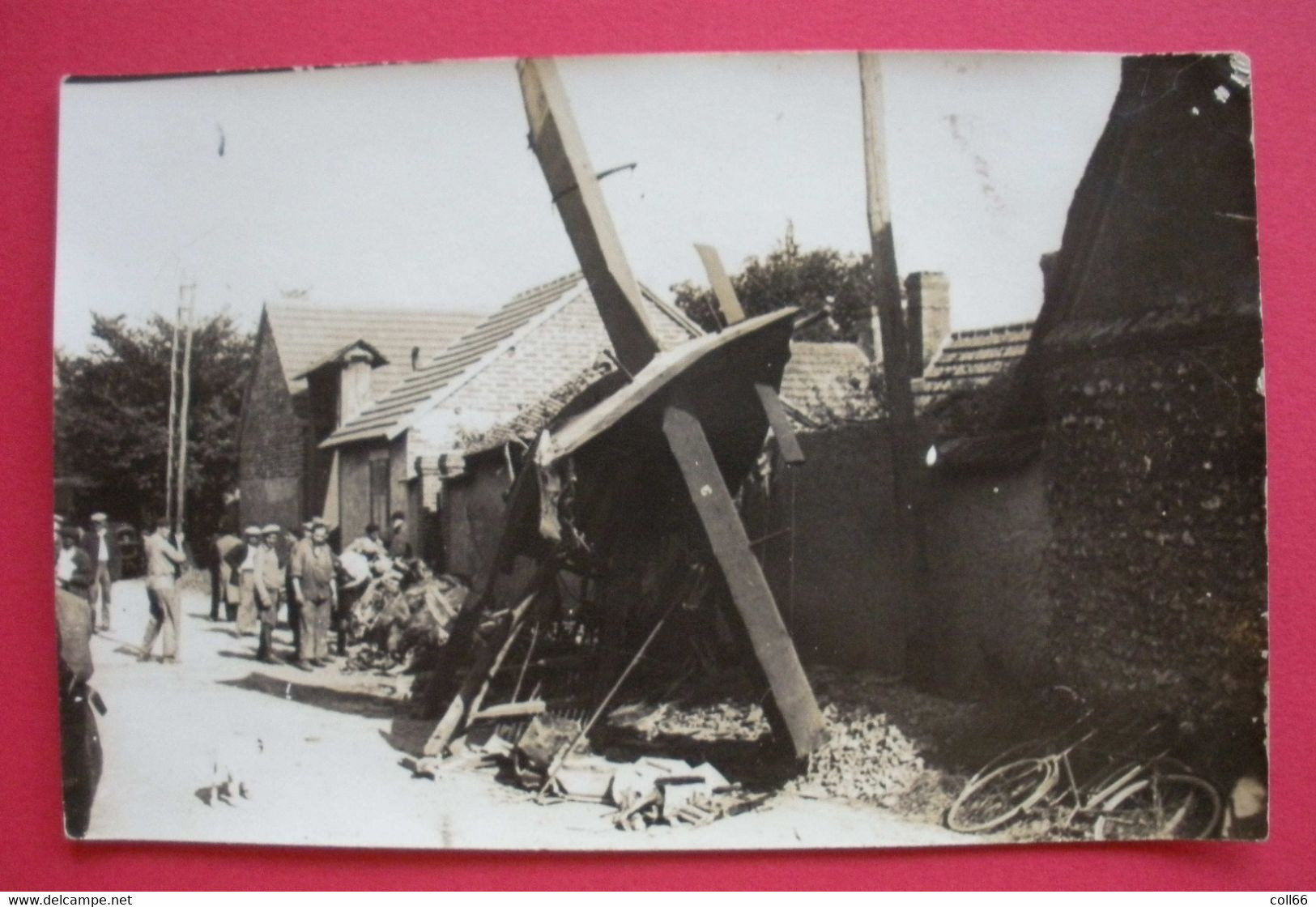 28 Hameau De Chavannes Lèves Chartres RARE 26-4-1930 Crash Avion Goliath 5 Carte-photos Sans éditeur Voir Dos - Lèves