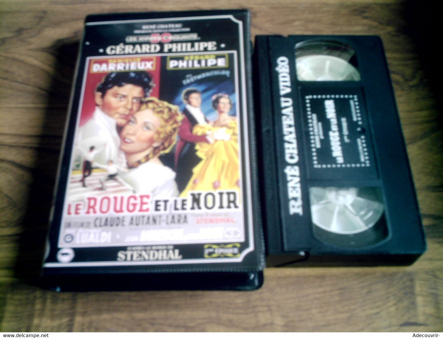 Vhs Cassette Vidéo Le Rouge Et Le Noir René Chateau Années 50 - Classic