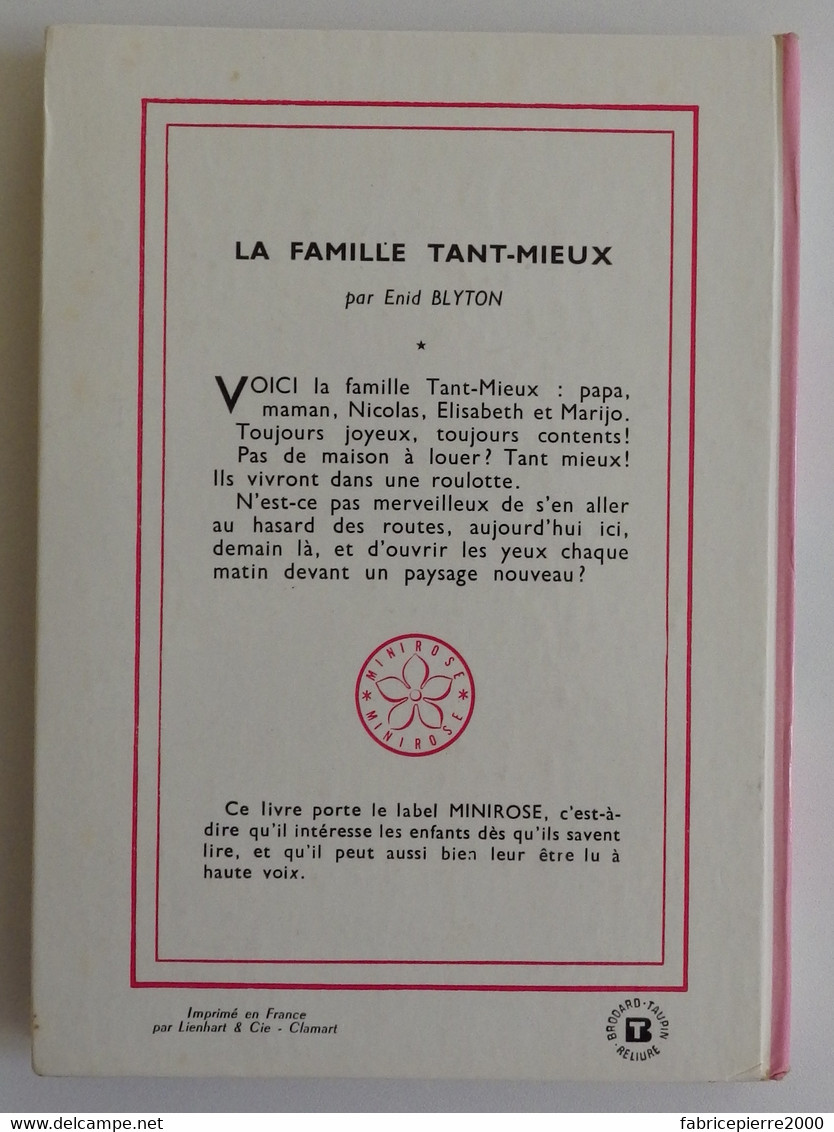 Enid BLYTON - La Famille Tant-mieux Hachette 1963 Nouvelle Bibliothèque Rose N°133 Ill Jacques Fromont - Bibliotheque Rose