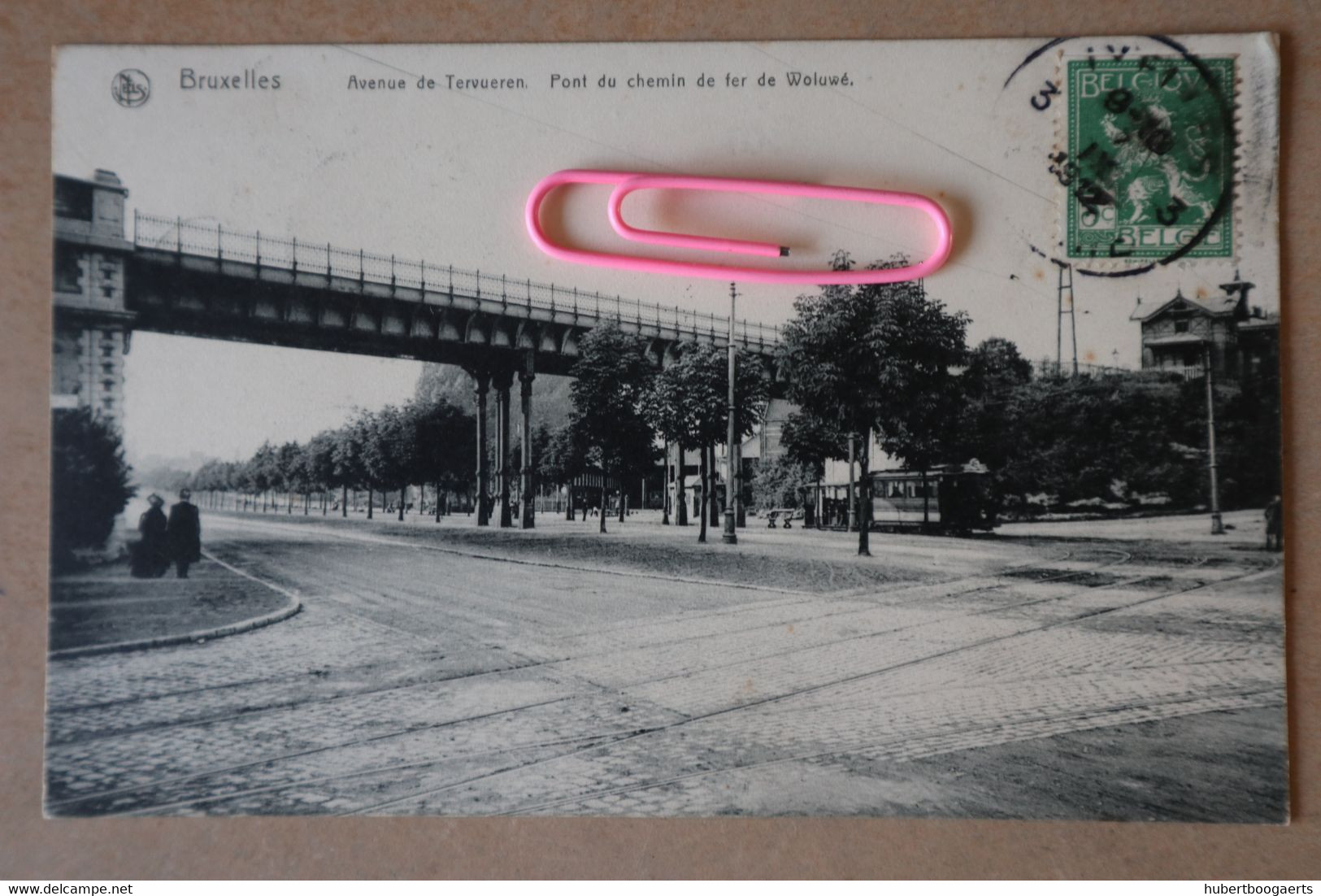 BRUXELLES : L'avenue De TERVUEREN - Pont Du Chemin De Fer De WOLUWE Et Le Tram 45 En 1912 - Brussels (City)