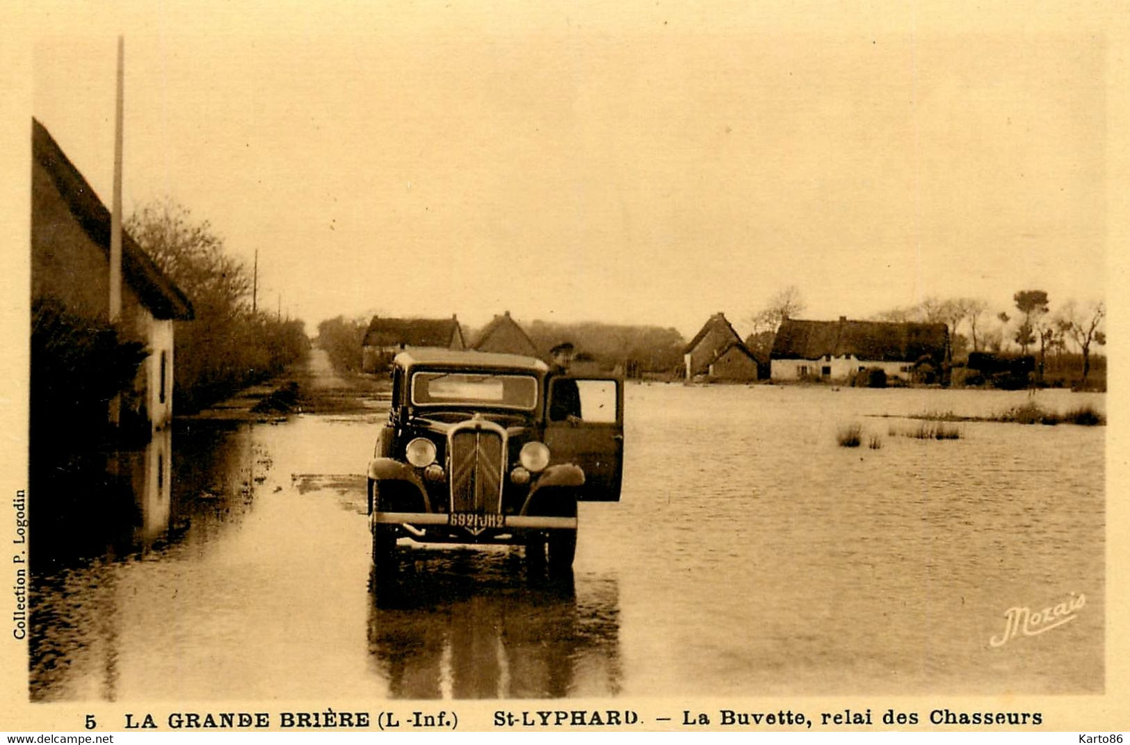 St Lyphard * La Buvette , Relai Des Chasseurs * Grande Brière * Automobile Ancienne CITROEN Citroën - Saint-Lyphard