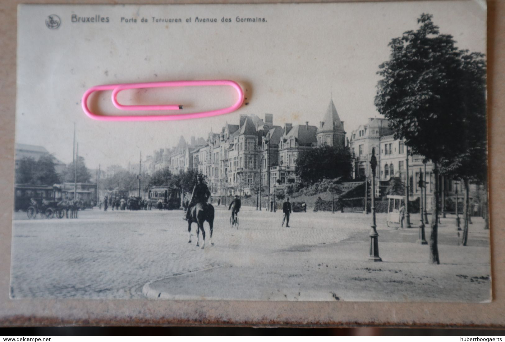 BRUXELLES : L'avenue De TERVUEREN  Et Avenue Des GERMAINS Et Le Tram 61 En 1921 - Brussel (Stad)