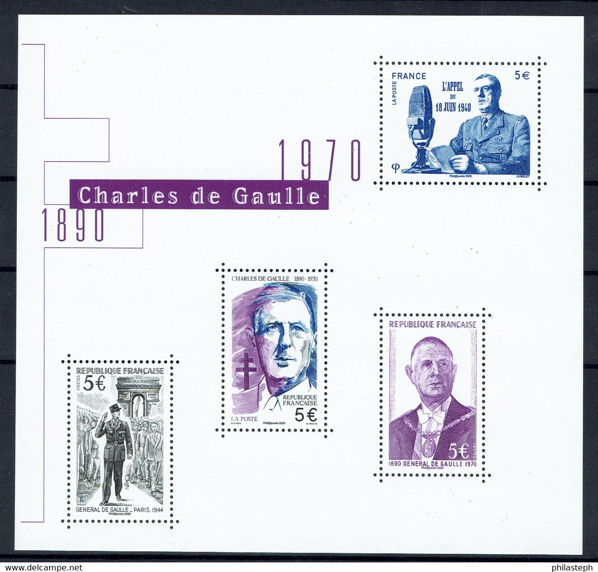 FRANCE 2020 F5446 CHARLES DE GAULLE ** - Nuevos