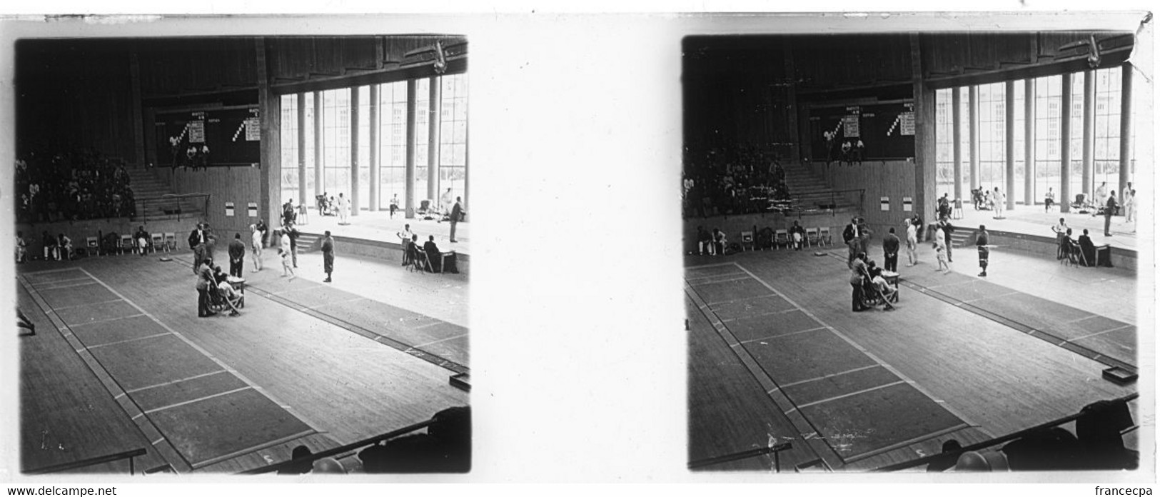 15 Plaques Photos verre - JEUX OLYMPIQUES DE BERLIN  1936 - Compétition d'Escrime -