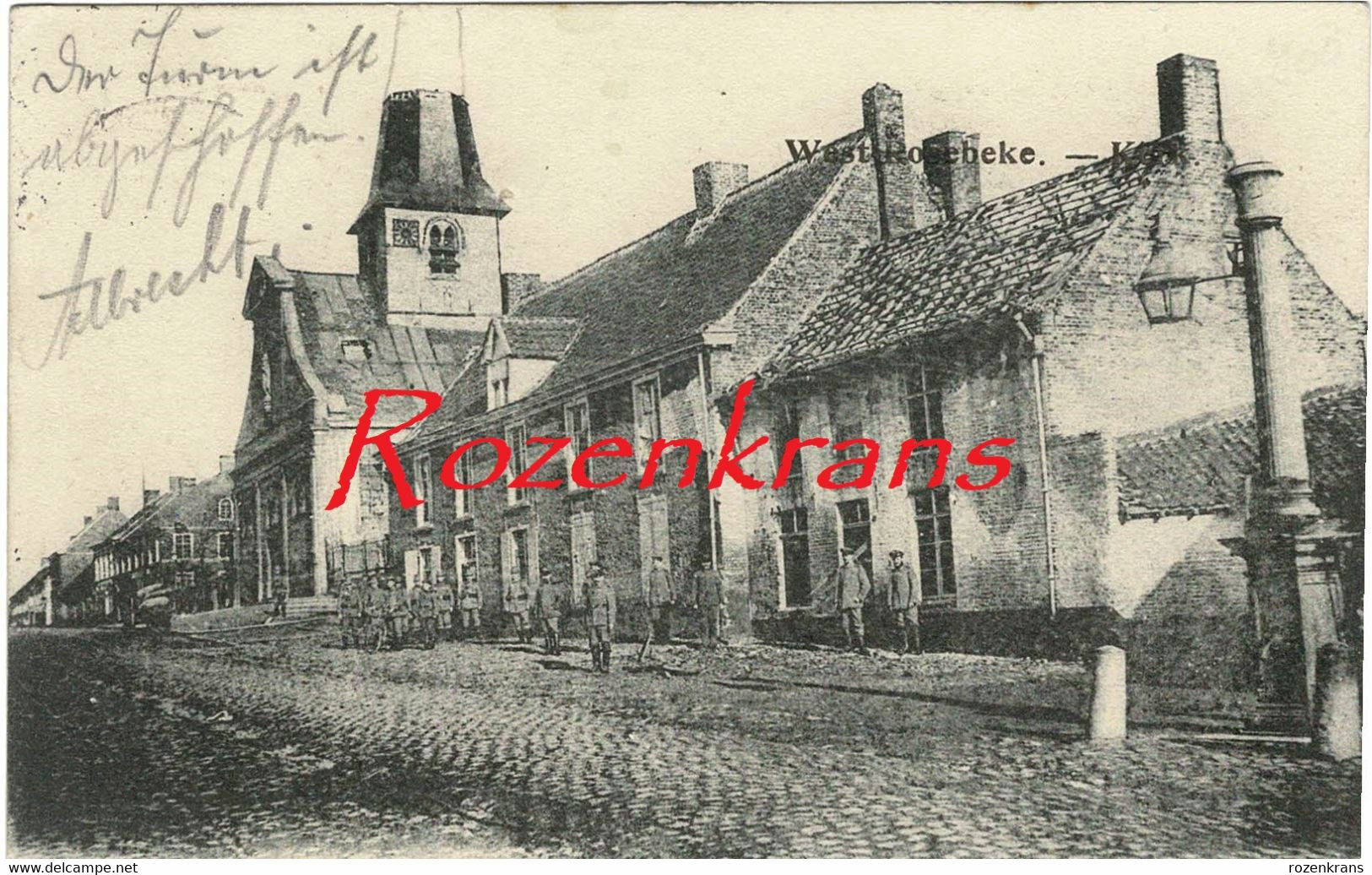 Bataillon Allemand Feldpostkarte Briefstempel Wehrmacht 1915 Westrozebeke Sanitats Komp WW1 WWI Erster Weltkrieg - Staden