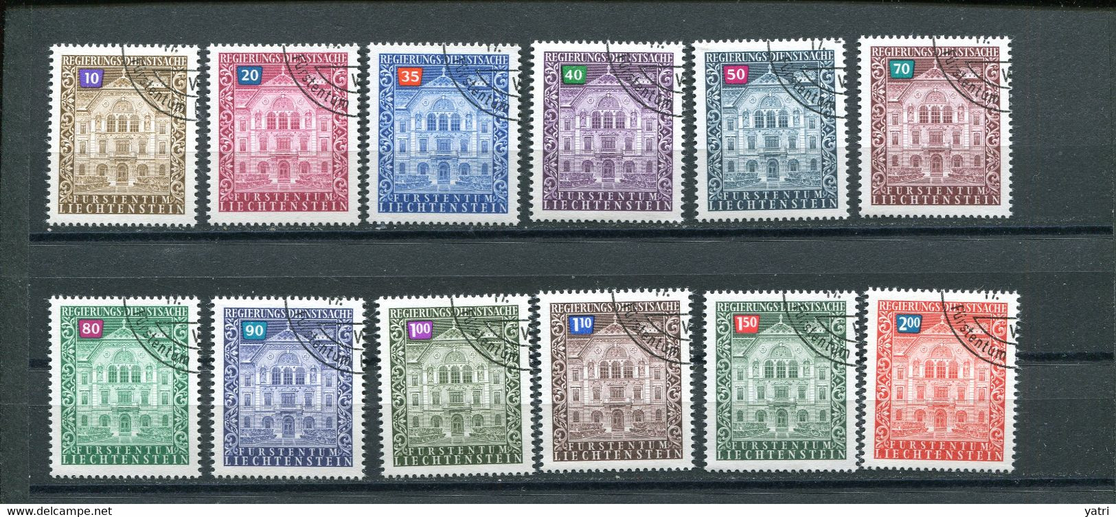 Liechtenstein (1976) Mi. 57/68 (o) - Segnatasse