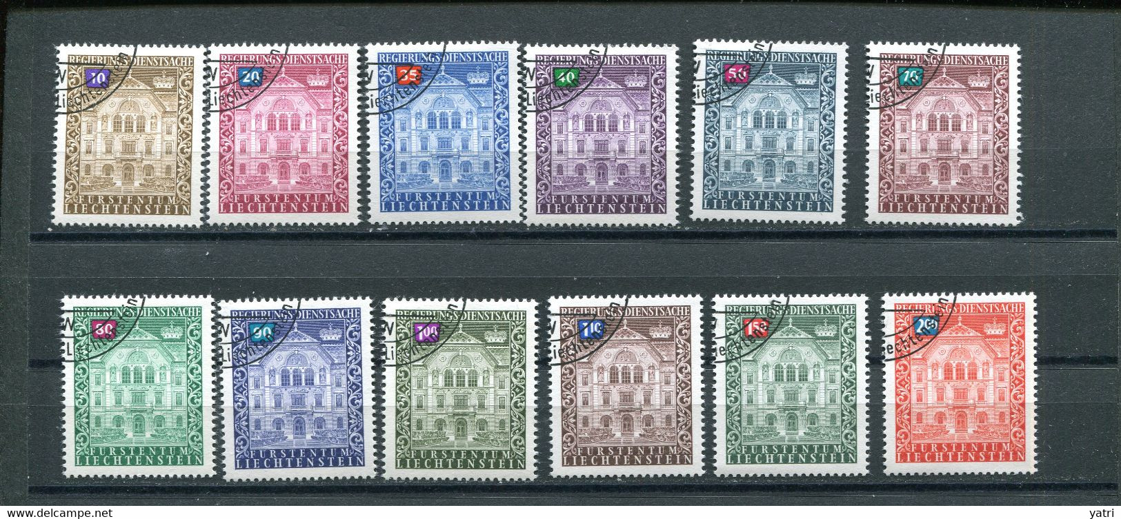 Liechtenstein (1976) Mi. 57/68 (o) - Portomarken