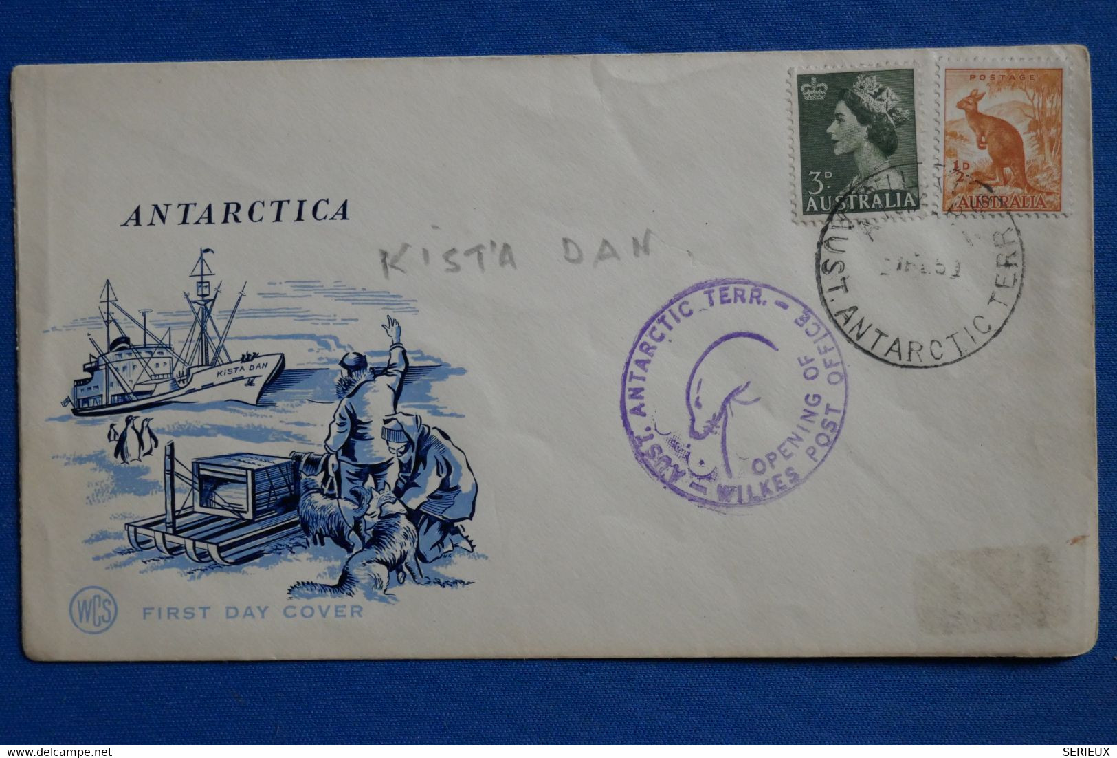 Y12 AUSTRALIE BELLE LETTRE 1951 TERRI. ANTARTICA FIRST EXPEDITION    + AFFRANCHISSEMENT  PLAISANT - Covers & Documents