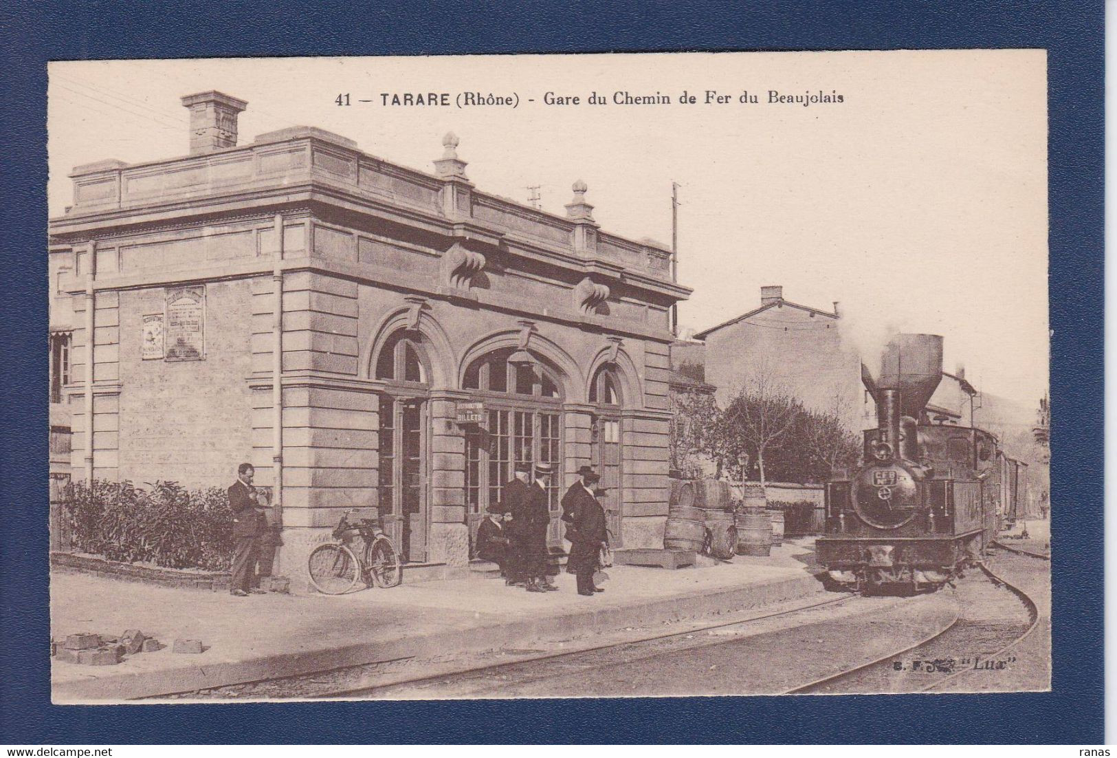 CPA [69] Rhône > Tarare Gare Chemin De Fer Train Tramway Non Circulé - Tarare