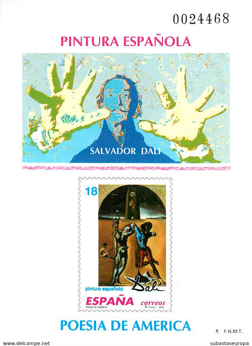 España. Prueba De Lujo Nº 32 Dalí 94 - Hojas Conmemorativas