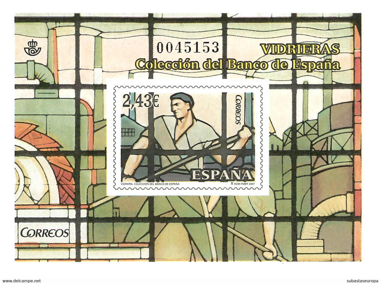 España. Prueba De Lujo Nº 95 Banco De España 2007 - Feuillets Souvenir