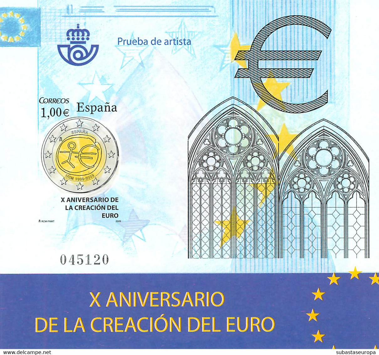 España. Prueba De Lujo Nº 98 Europa 2009 - Commemorative Panes