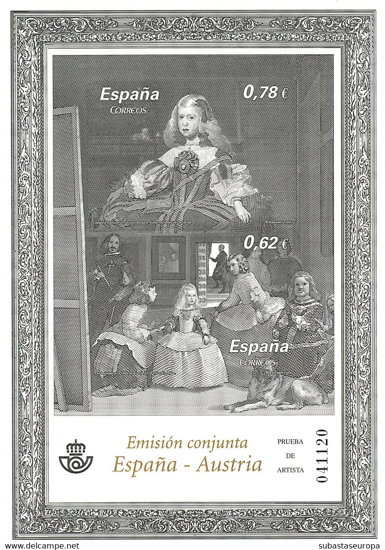 España. Prueba De Lujo Nº 99 Pintura Velázquez 2009 - Commemorative Panes