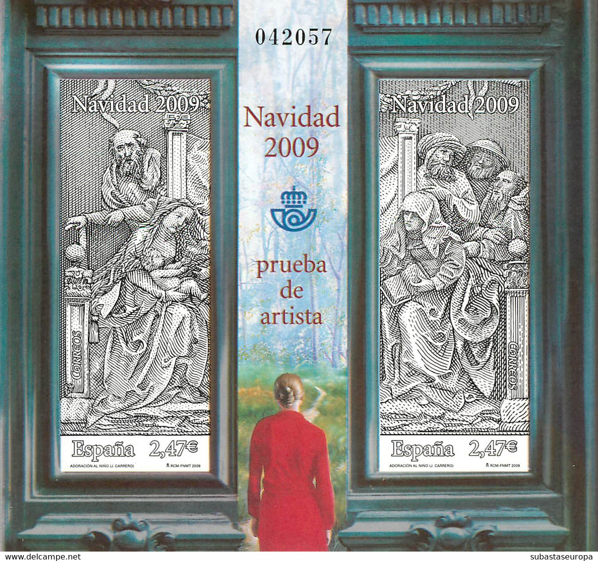 España. Prueba De Lujo Nº 100 Navidad 2009 - Feuillets Souvenir