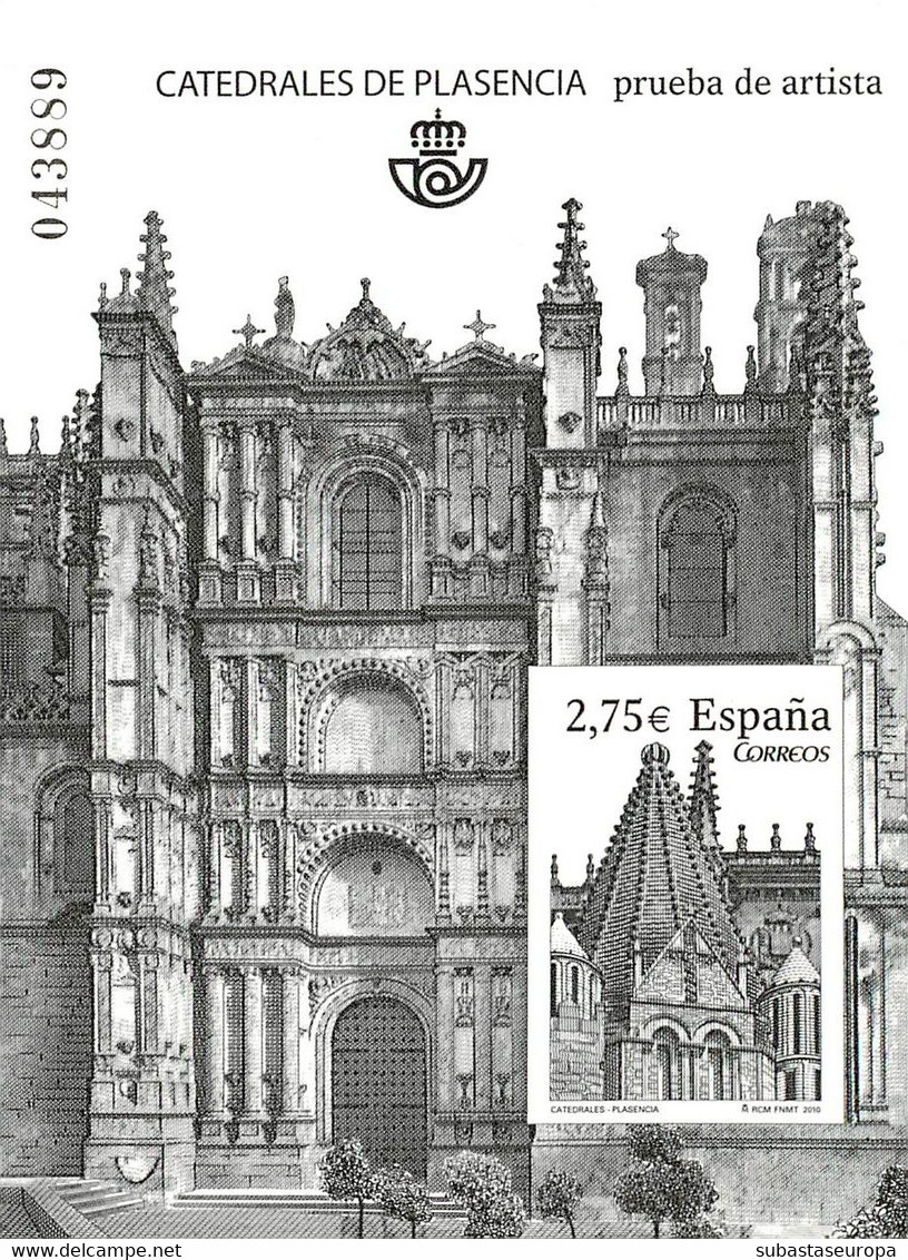 España. Prueba De Lujo Nº 101 Catedral Plasencia 2010 - Feuillets Souvenir