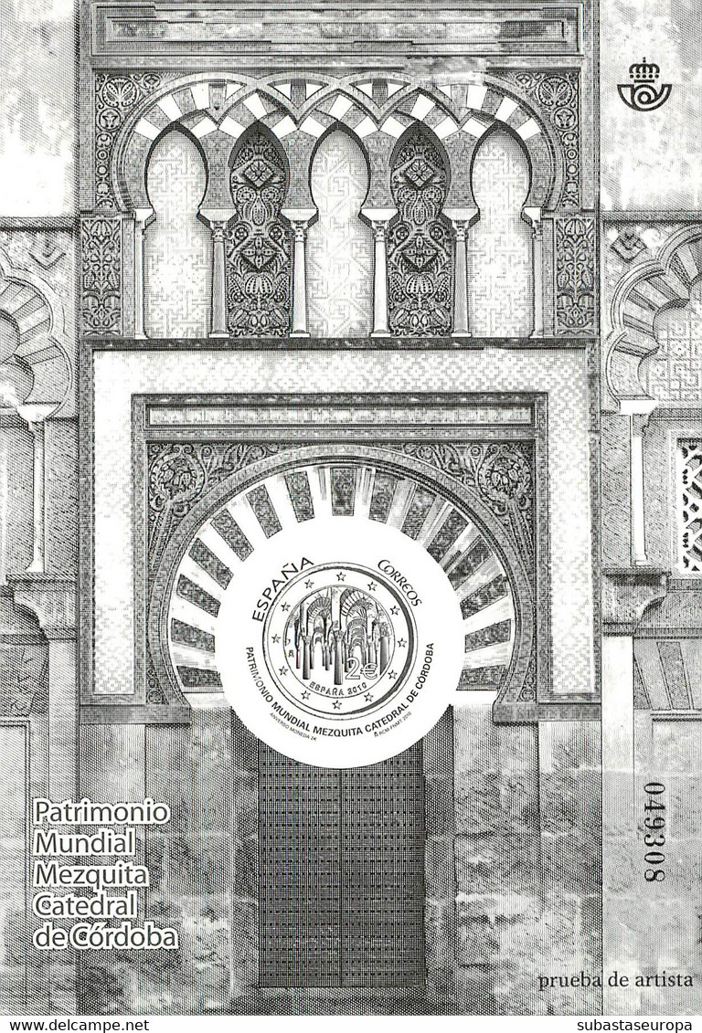 España. Prueba De Lujo Nº 103 Catedral De Córdoba 2010 - Hojas Conmemorativas