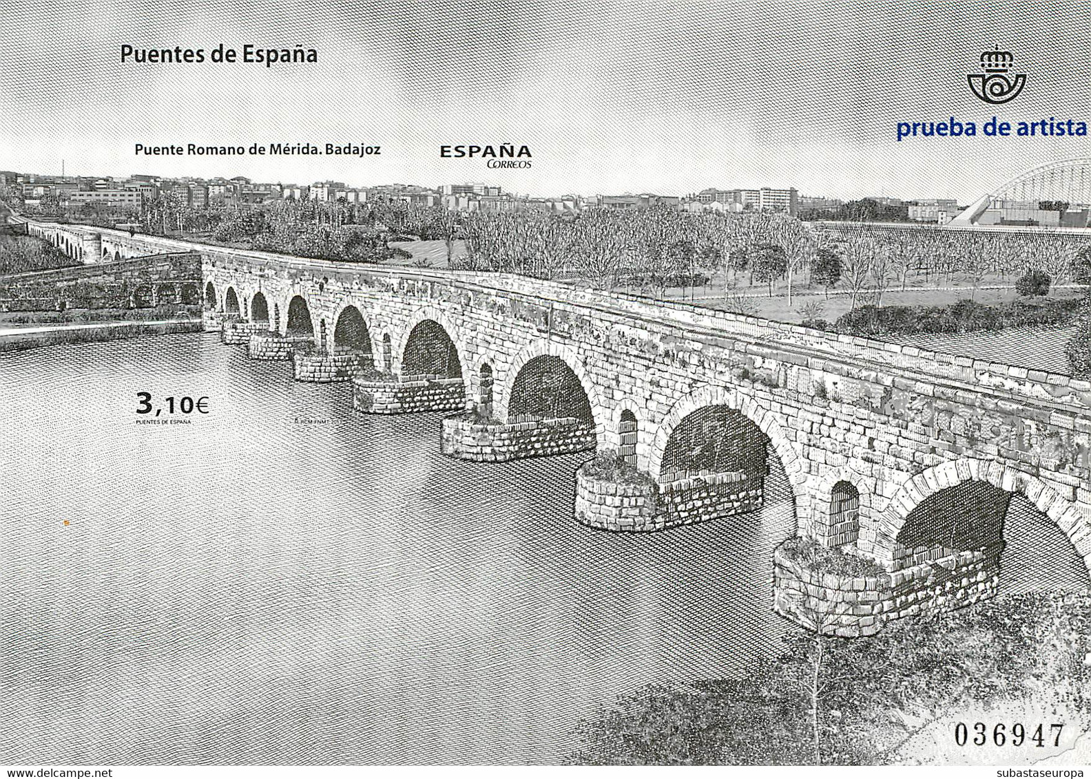 España. Prueba De Lujo Nº 113 Puente Mérida 2013 - Feuillets Souvenir