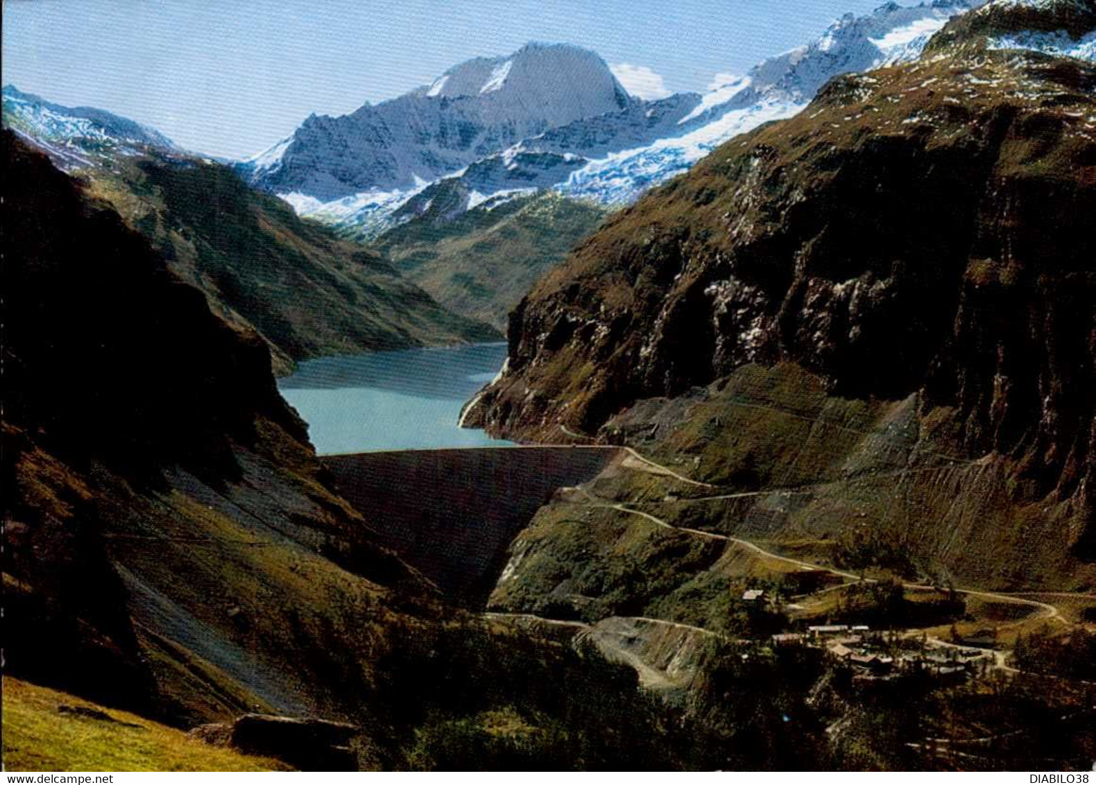 BARRAGE ET LAC DU MAUVOISIN  ( SUISSE ) VALLEE DE BAGNES  - VALAIS - Bagnes