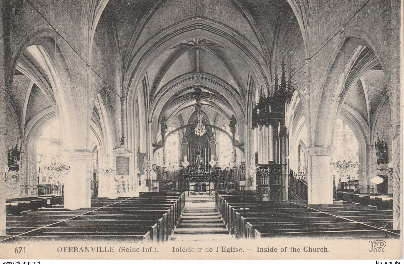 76 - OFFRANVILLE - Intérieur De L' Eglise - Offranville