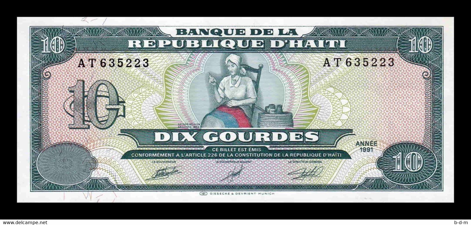 Haití 10 Gourdes 1991 Pick 256a SC UNC - Haïti