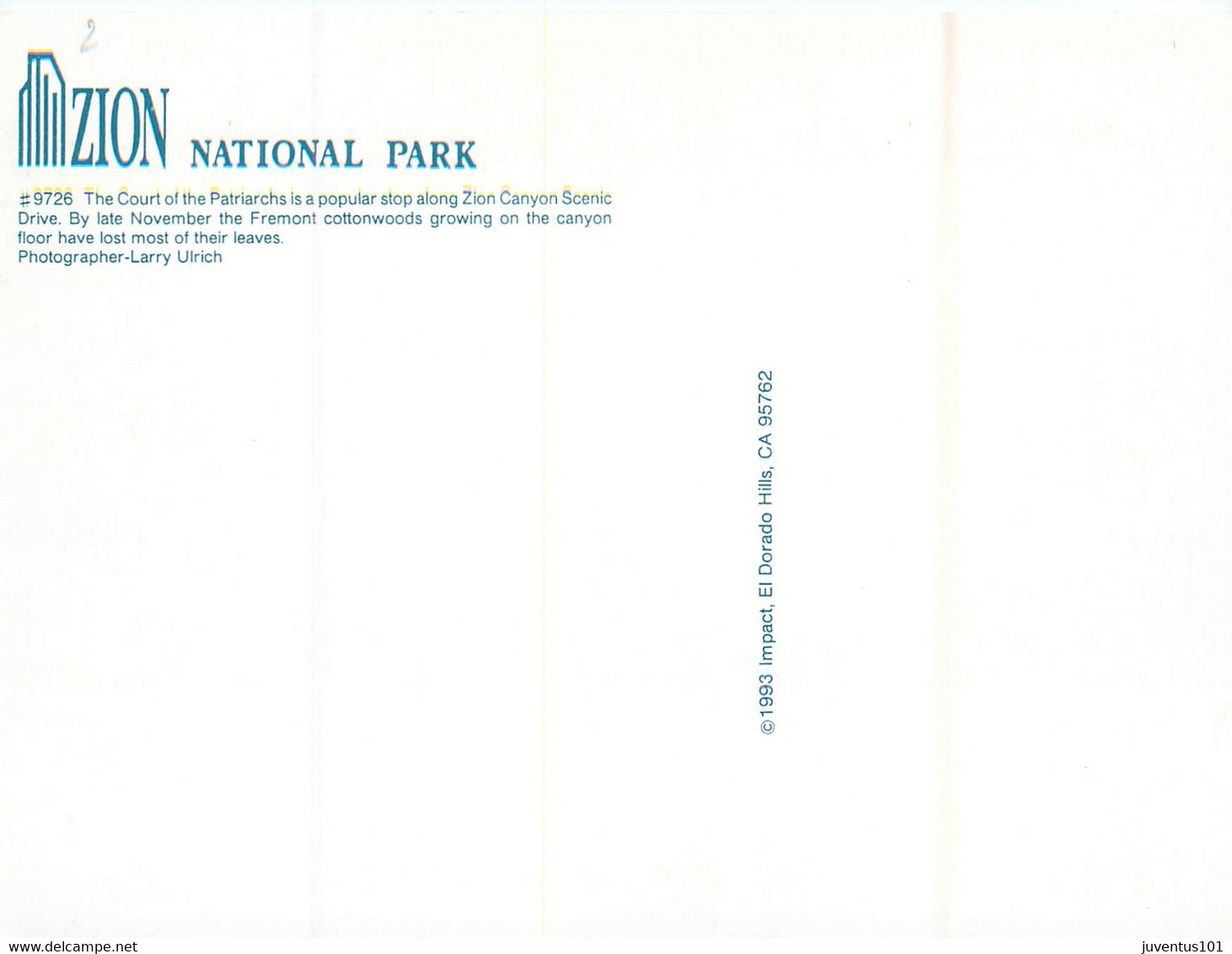 CPSM Zion National Park    L820 - Zion