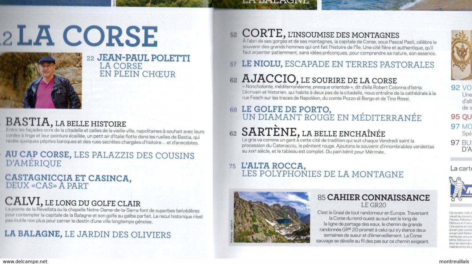 Revue Détours En FRANCE, N° 168, Le Tour De  CORSE, 102 Pages, Sommaire Sur 2ème Photo, De 2013 - Corse