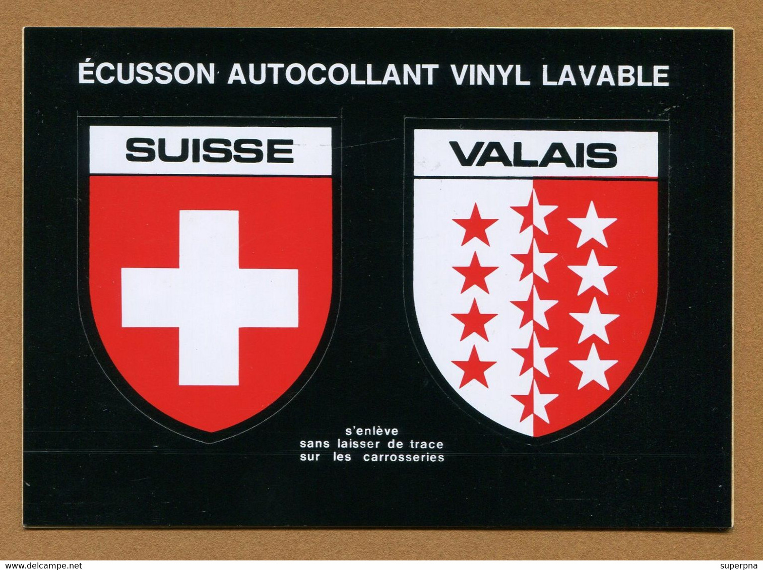 SUISSE ( VALAIS ) : ECUSSON BLASON ADHESIF  (CPM) - Stickers