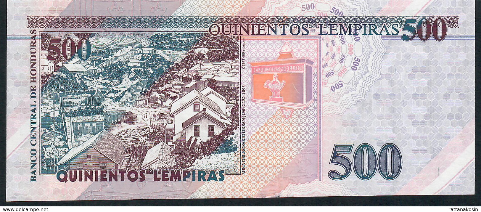 HONDURAS P103c  500 LEMPIRAS  28.12.2016 #AH   Issued 2018       UNC. - Honduras