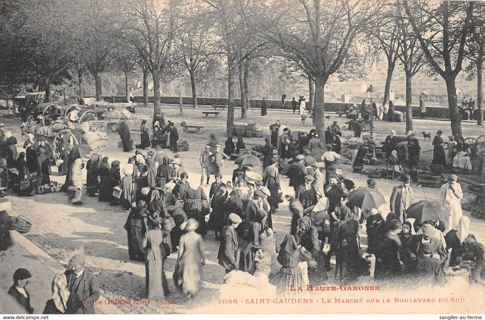 CPA 31 SAINT GAUDENS LE MARCHE SUR LE BOULEVARD DU SUD - Saint Gaudens