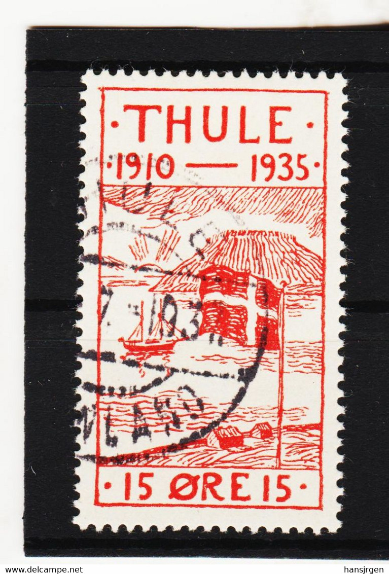 22E856 GRÖNLAND THULE1935  Michl  2  Gestempelt  ZÄHNUNG SIEHE ABBILDUNG - Thule