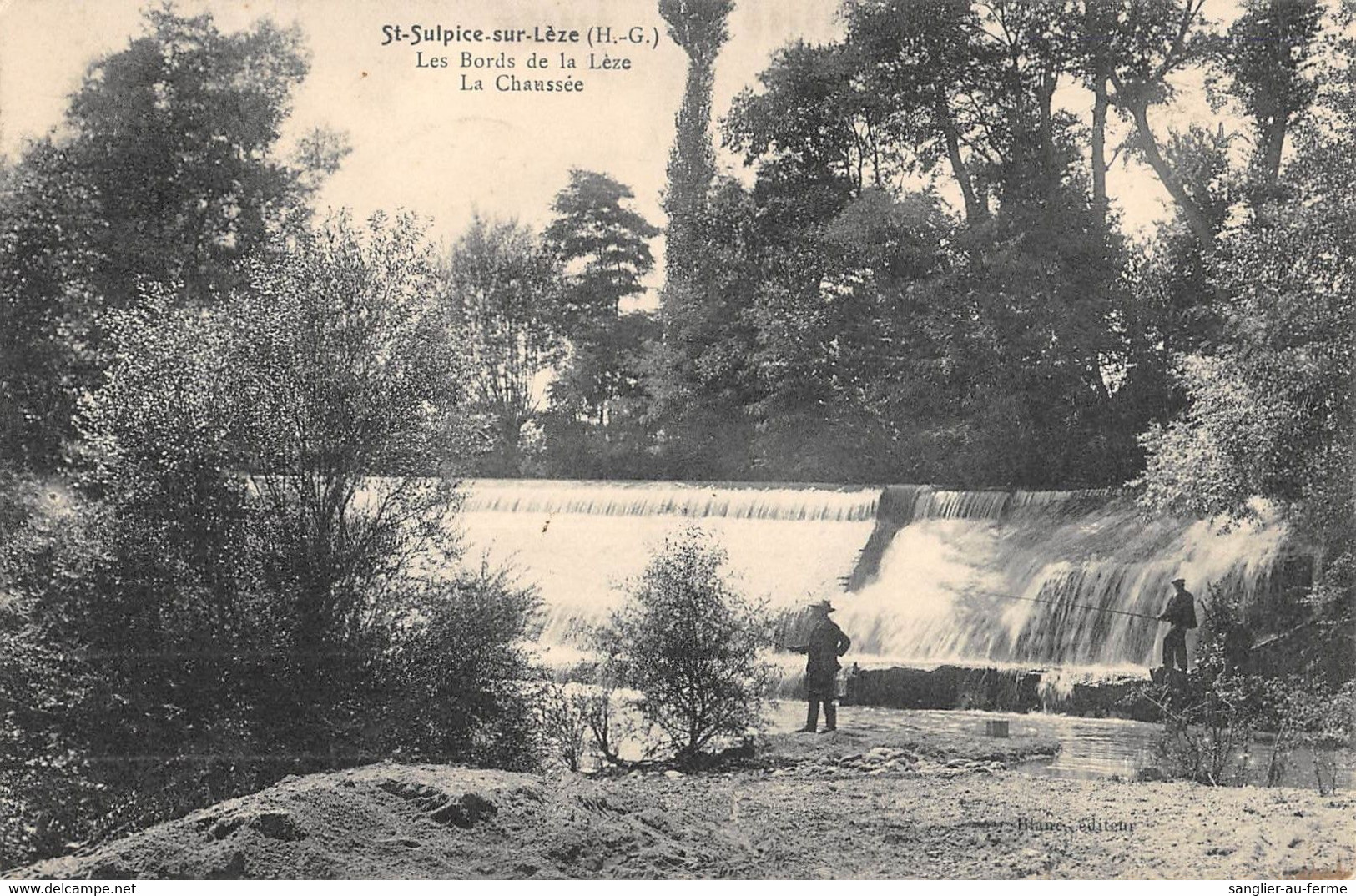 CPA 31 SAINT SULPICE SUR LEZE LES BORDS DE LA LEZE LA CHAUSSEE - Autres & Non Classés