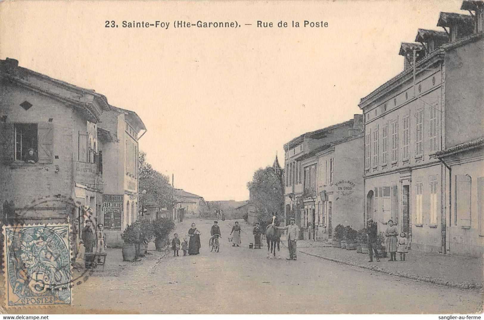 CPA 31 SAINTE FOY RUE DE LA POSTE - Autres & Non Classés