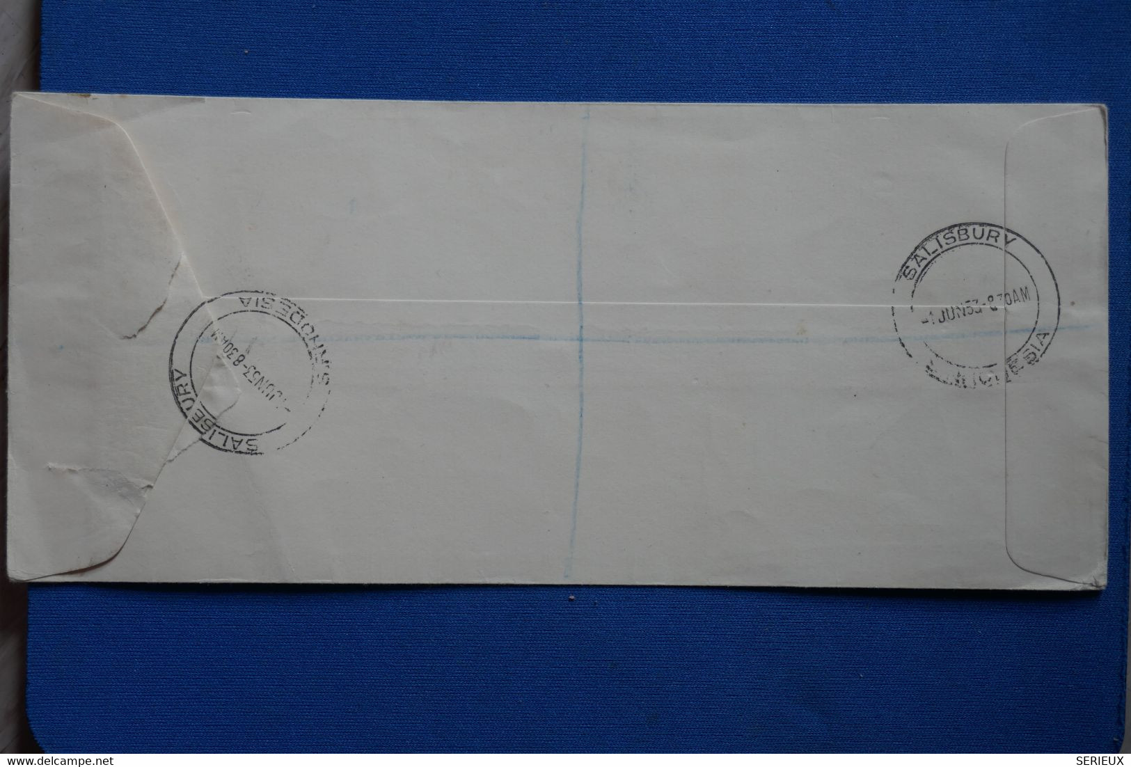Y14 SOUTH   RHODESIA BELLE LETTRE  RECOM.  1953  FDC COURONEMENT    SALISBURY   + AFFRAN. PLAISANT - Zuid-Rhodesië (...-1964)