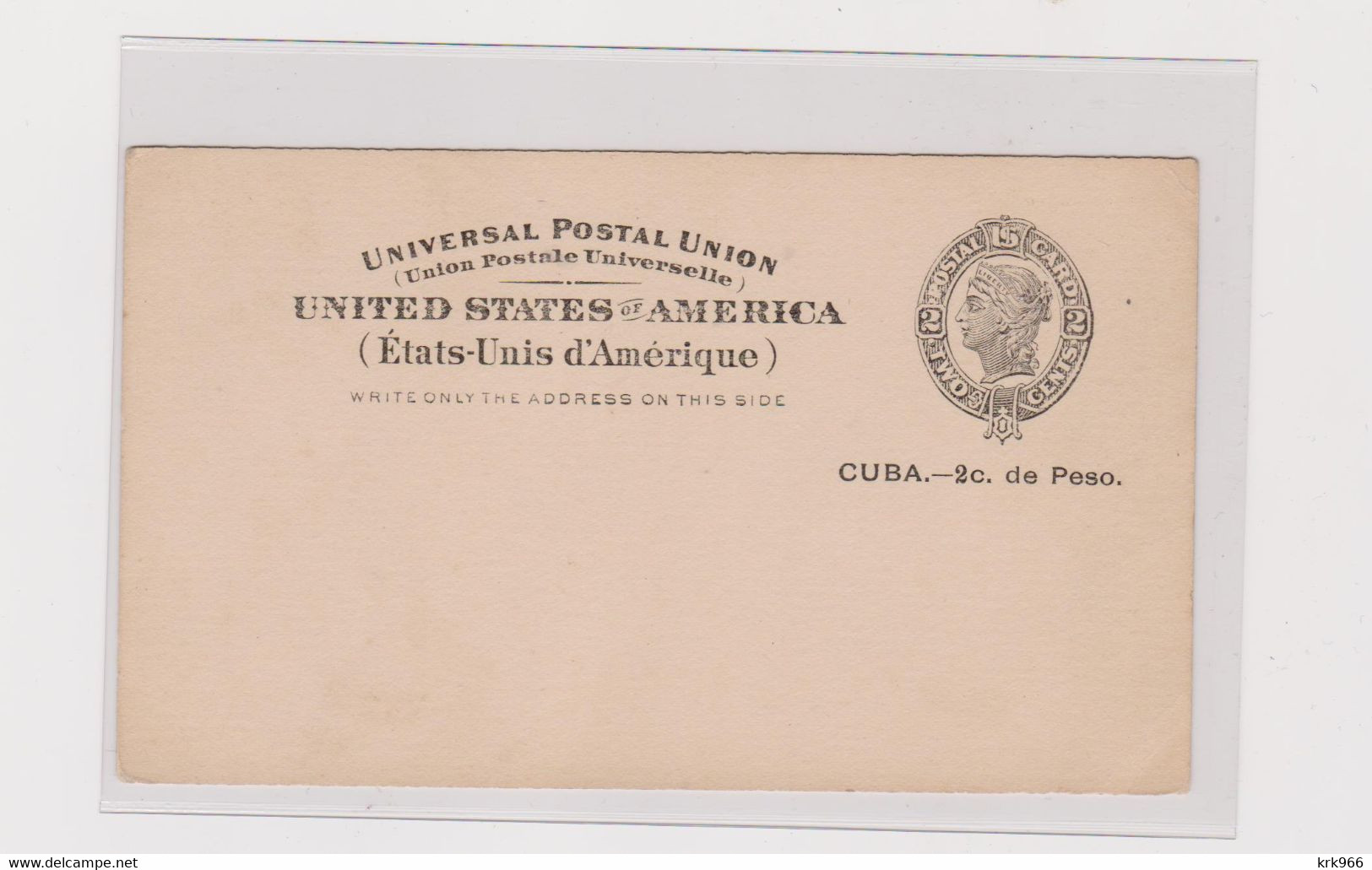 CUBA UNITED STATES OCCUPATION   Postal Stationery Unused - Cartas & Documentos