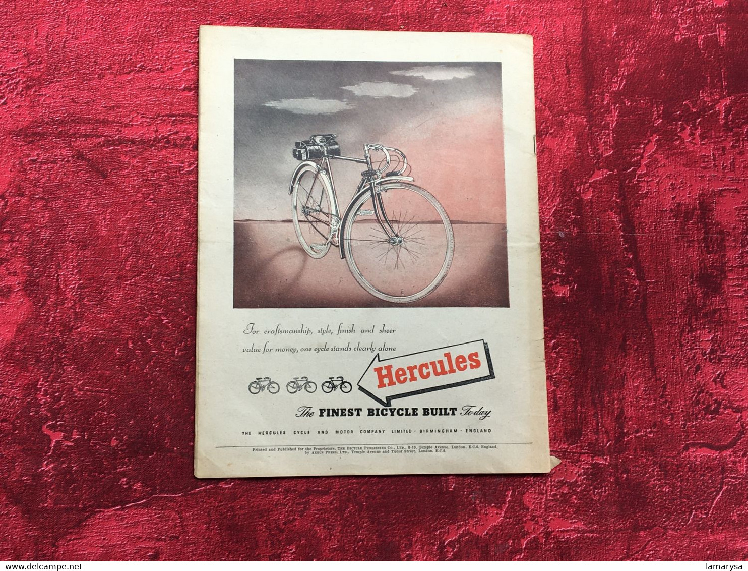 1948 N° 646 The Bicycle--vélo bicyclette-reliables accessoire-pumps-PHOTOS-Textes-jeux-Publicités-Cycle Cyclisme-English