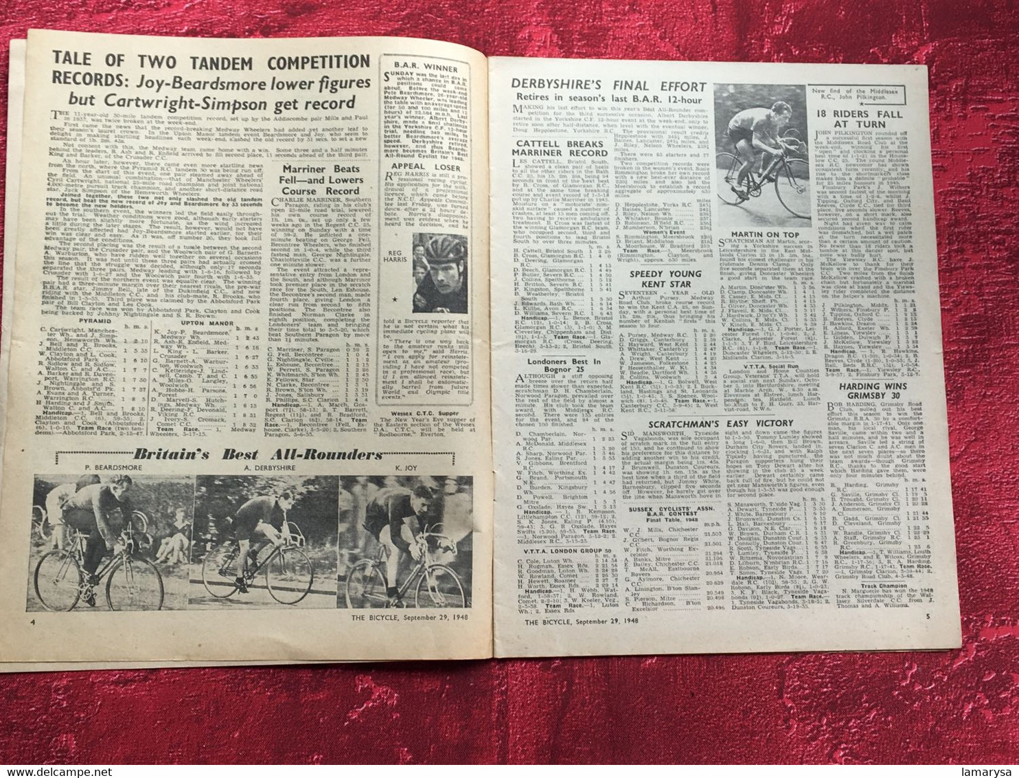 1948 N° 656 The Bicycle--vélo Bicyclette-reliables Accessoire-pumps-PHOTOS-Textes-jeux-Publicités-Cycle Cyclisme-English - Deportes