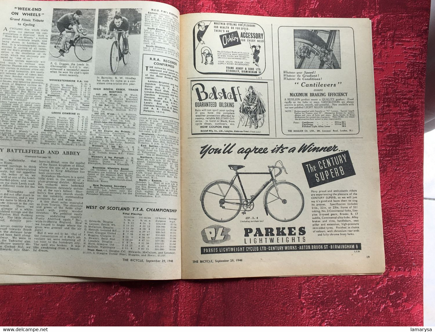 1948 N° 656 The Bicycle--vélo bicyclette-reliables accessoire-pumps-PHOTOS-Textes-jeux-Publicités-Cycle Cyclisme-English
