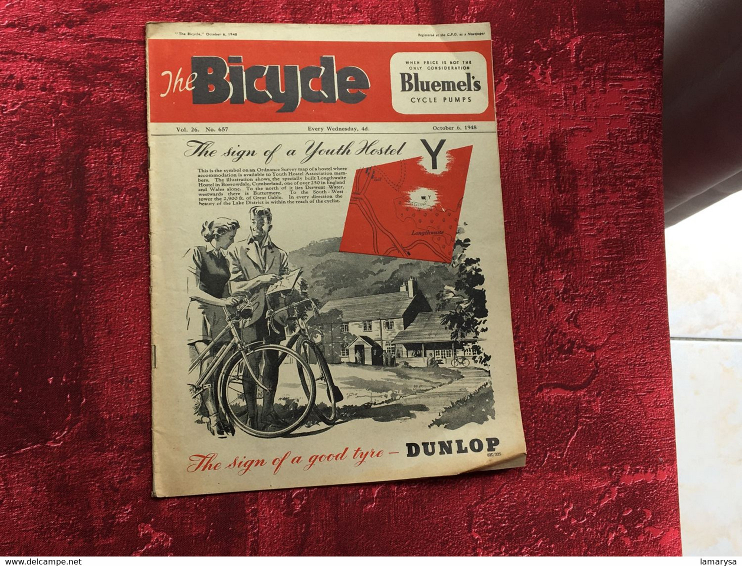 1948 N° 657 The Bicycle--vélo Bicyclette-reliables Accessoire-pumps-PHOTOS-Textes-jeux-Publicités-Cycle Cyclisme-English - Sports