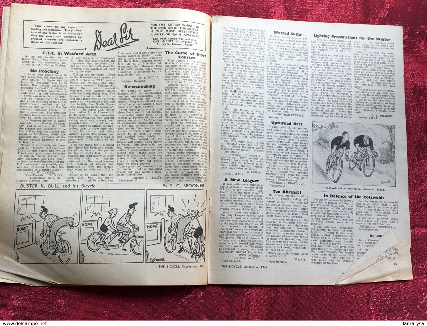 1948 N° 657 The Bicycle--vélo bicyclette-reliables accessoire-pumps-PHOTOS-Textes-jeux-Publicités-Cycle Cyclisme-English
