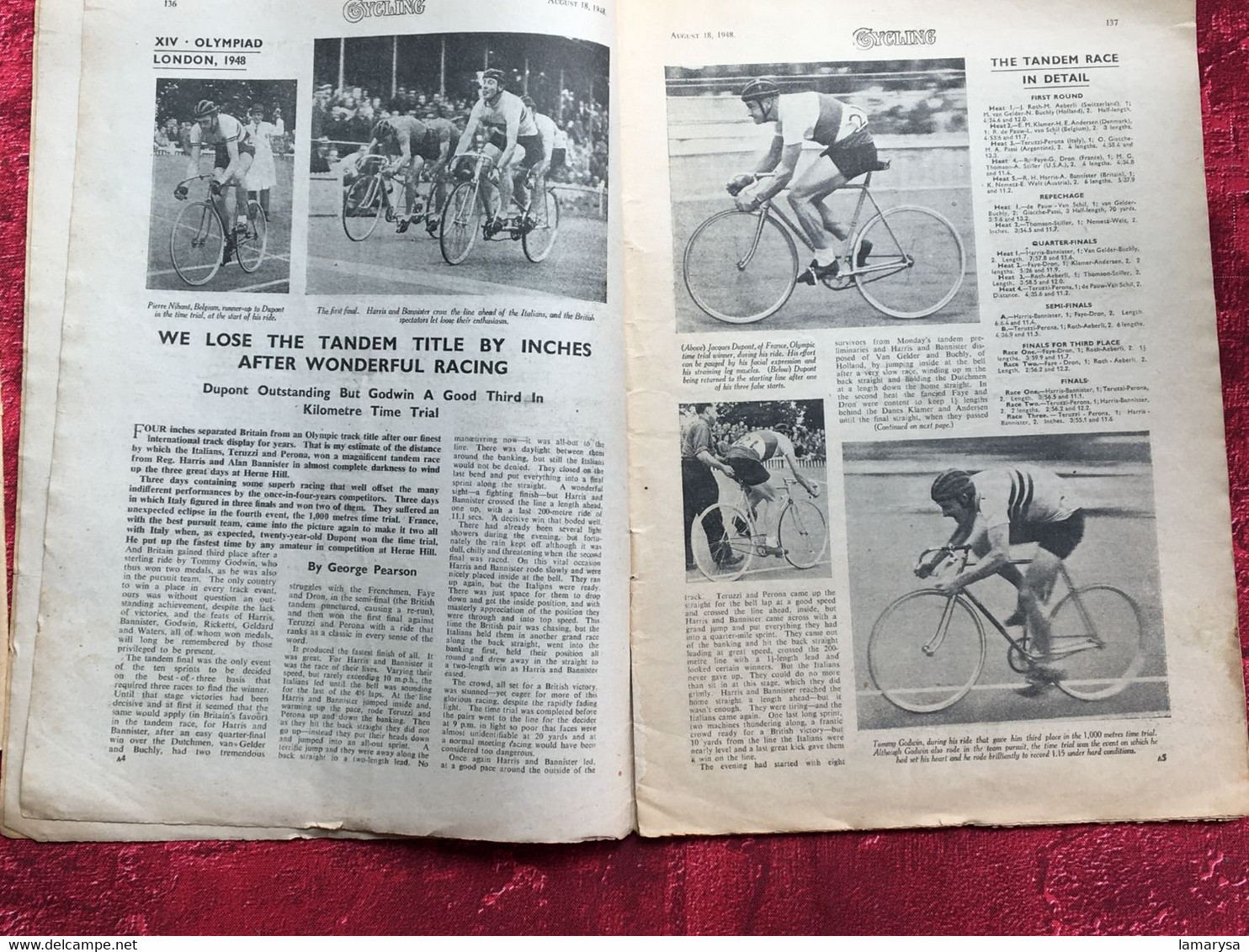 1948 N°3001 Cycling- Bicycle--vélo Bicyclette-reliables Accessoire-pumps-PHOTOS-Textes-Publicités-Cycle Cyclisme-English - Deportes