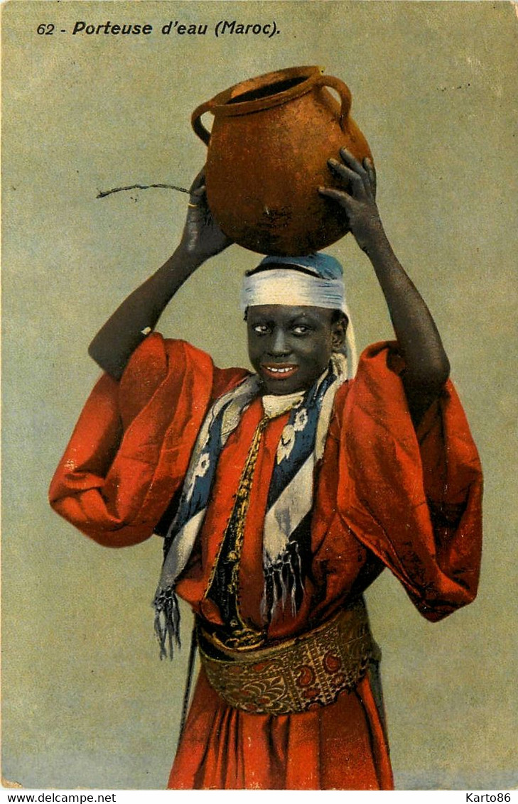 Négritude * Porteuse D'eau ( Maroc ) * Noir Black Nègre * Ethno Ethnic Nude - Afrique