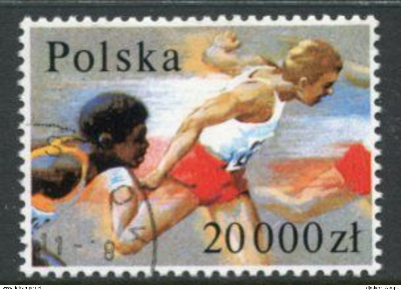 POLAND 1992 Olymphilex Single Ex Block  Used.  Michel 3392A - Used Stamps