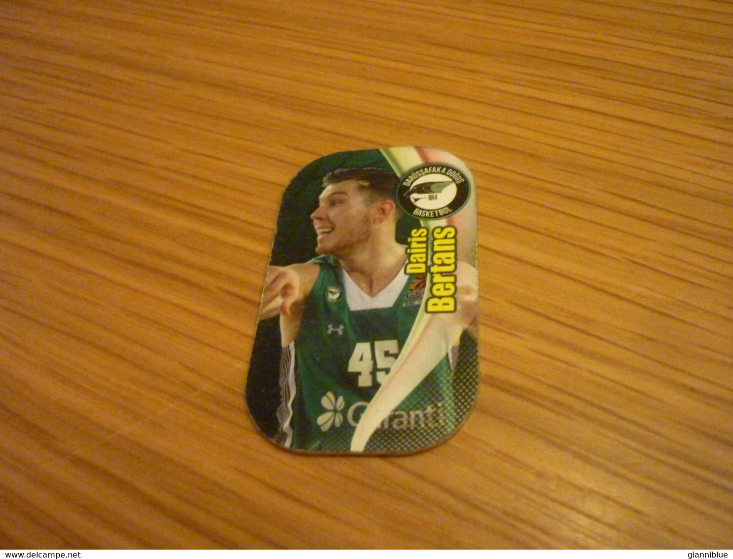 Dairis Bertans Darussafaka Dogus Turkish Real Betis Euroleague Basketball Stars 2017 Greek Metal Card Tag #158 - Sonstige & Ohne Zuordnung