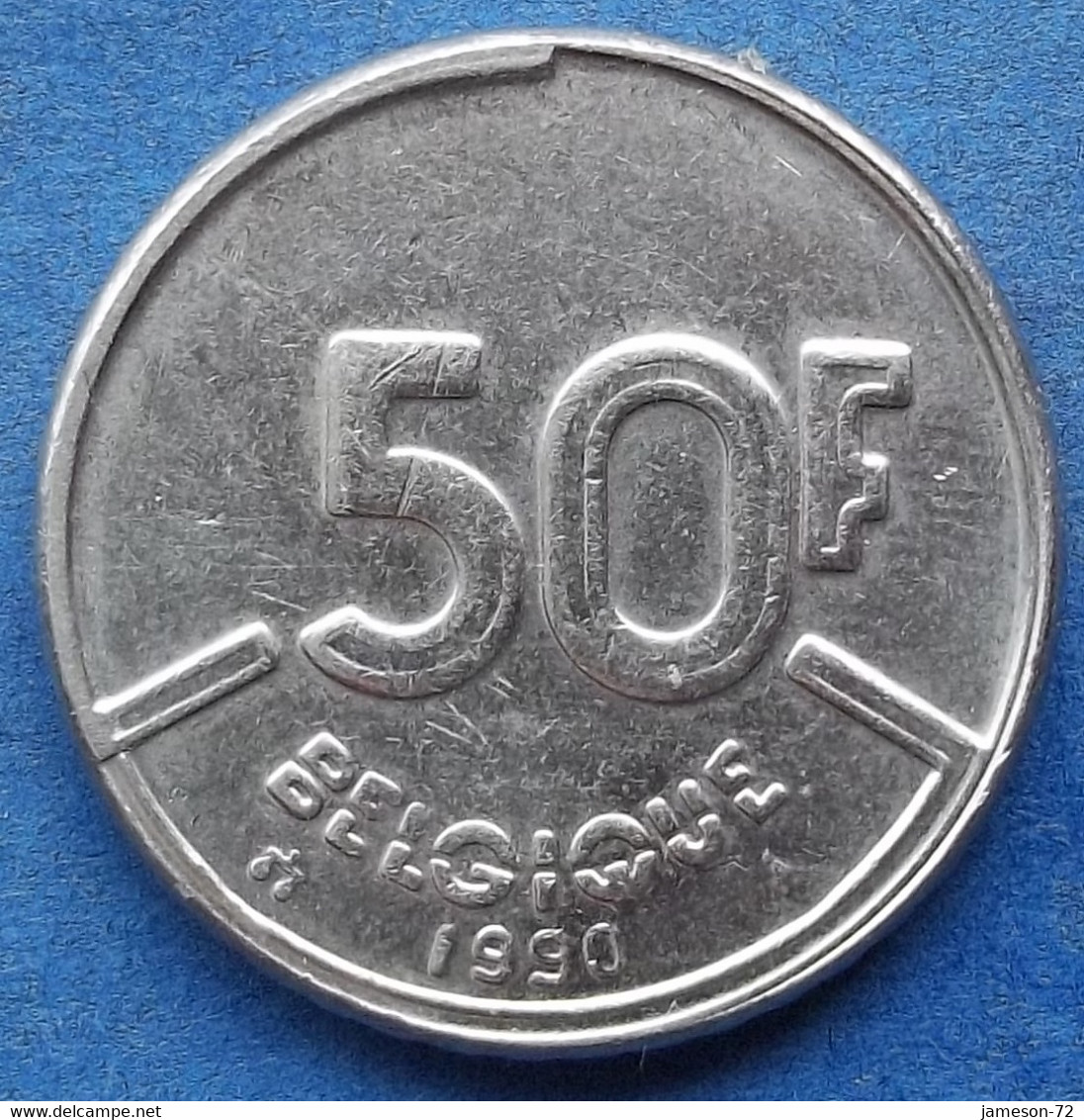 BELGIUM - 50 Francs 1990 French KM# 168 Baudouin I (1951-1993) - Edelweiss Coins - 50 Frank