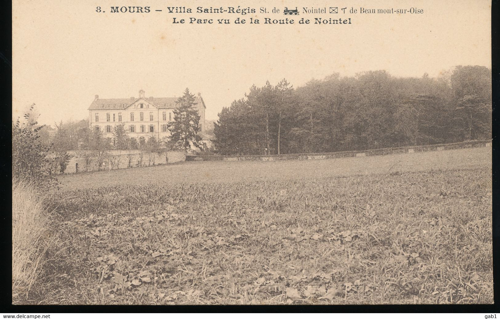 95 --- Mours --- Villa Saint - Regis --- Le Parc Vu De La Route De Nointel - Nointel