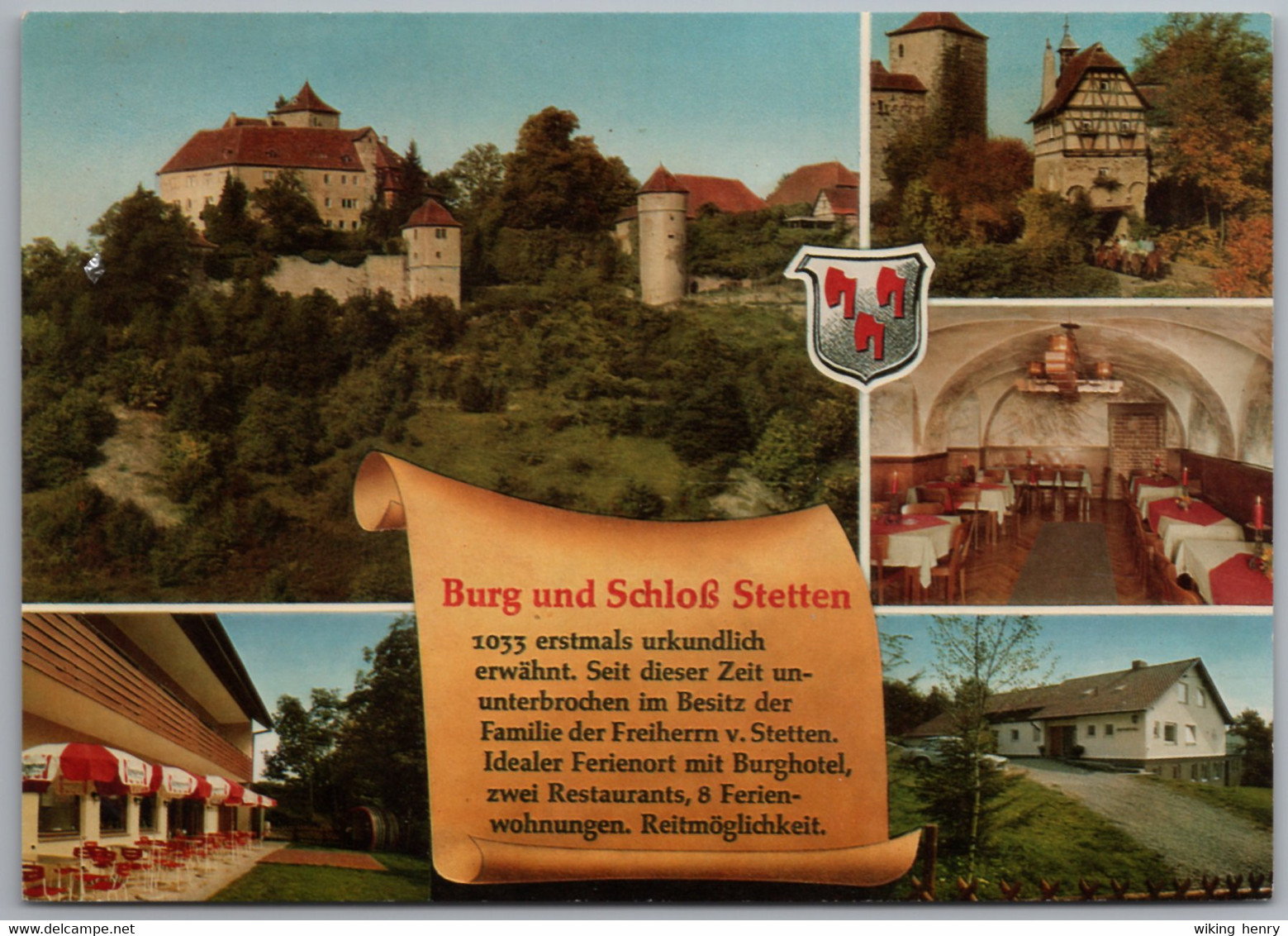 Künzelsau - Mehrbildkarte 2   Burg Und Schloß Stetten - Kuenzelsau