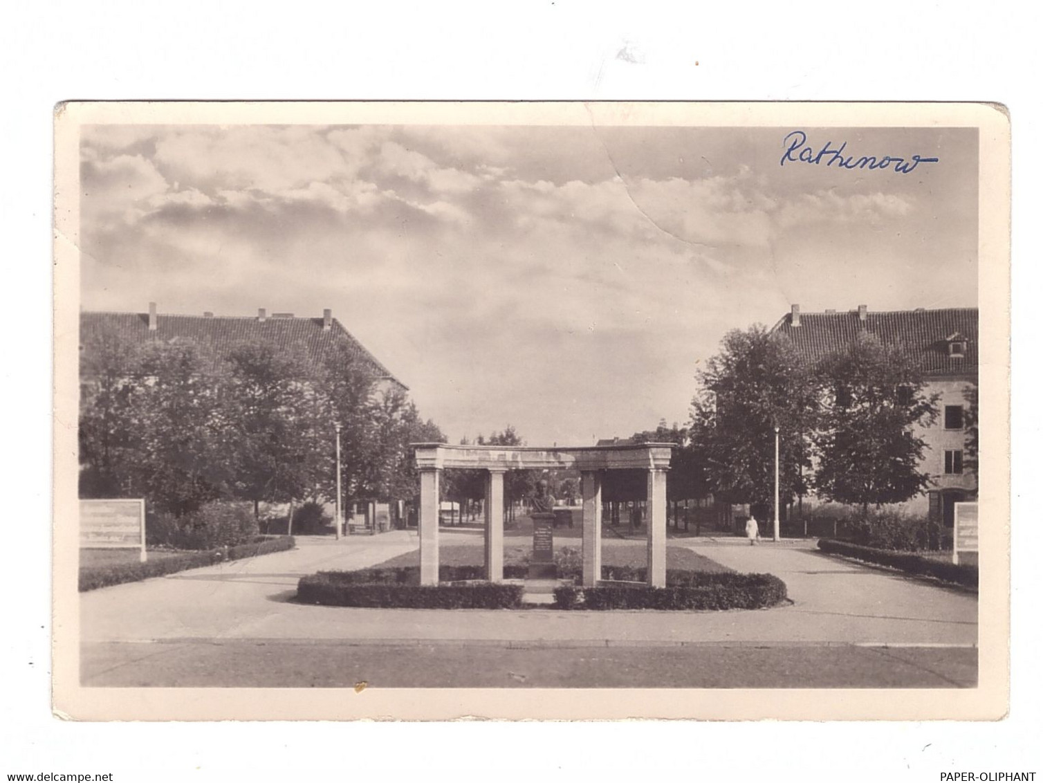 0-1830 RATHENOW, Ducker-Denkmal, 1956 - Rathenow